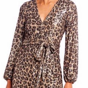 Exquisite Sequins Leopard Dresss